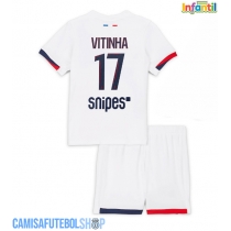 Camisa de time de futebol Paris Saint-Germain Vitinha #17 Replicas 2º Equipamento Infantil 2025-26 Manga Curta (+ Calças curtas)
